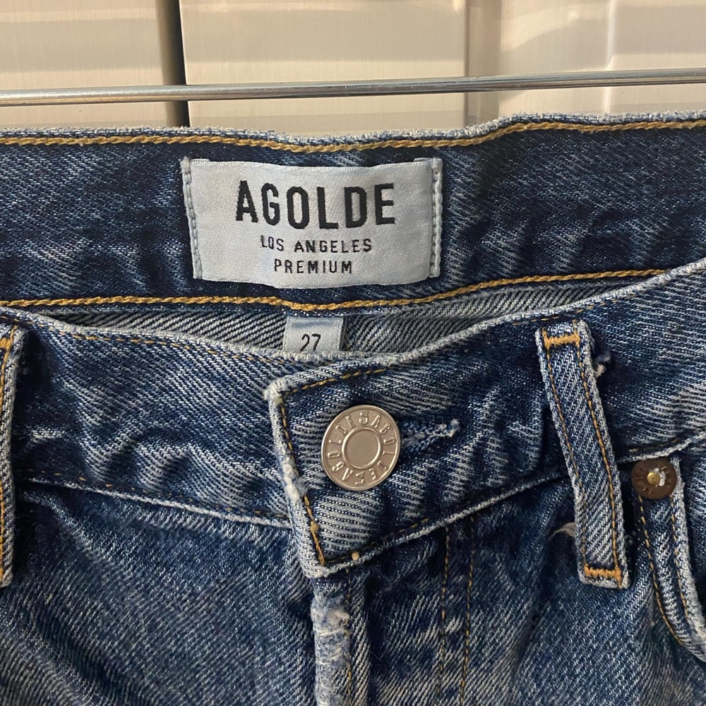 AGOLDE high waisted denim skirt